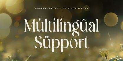 Bokeh Font Poster 12