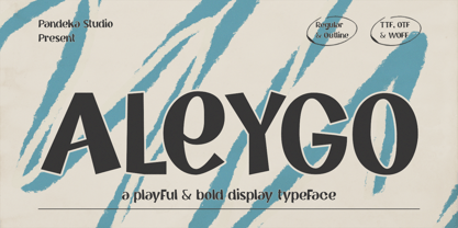Aleygo Font Poster 1
