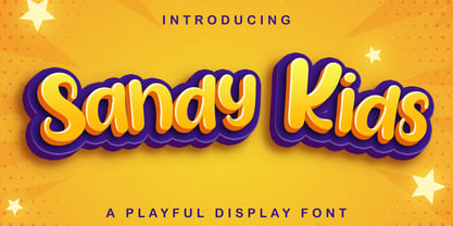 Sandy Kids Font Poster 1