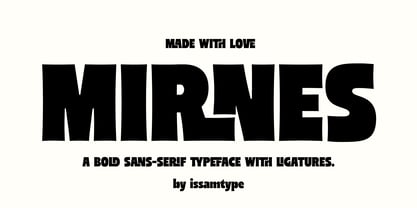Mirnes Font Poster 1