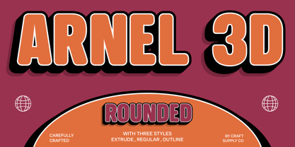 Arnel Rounded Font Poster 7