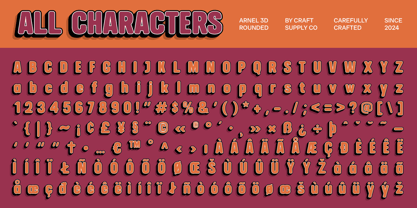 Arnel Rounded Font Poster 10