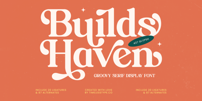 Builds Haven Font Poster 1