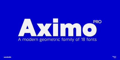 Aximo Font Poster 1