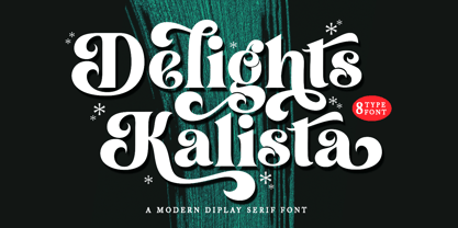 Delights Kalista Font Poster 1