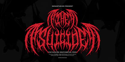 The Suicide Font Poster 1