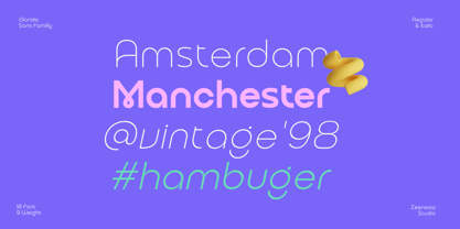 Glorida Font Poster 5