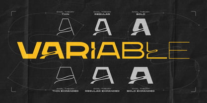 Axial Theory Font Poster 6