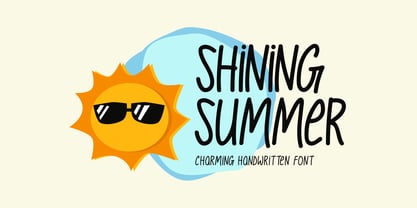 Shining Summer Font Poster 1