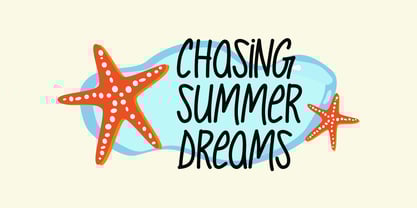 Shining Summer Font Poster 2