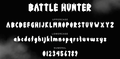 Battle Hunter Font Poster 6