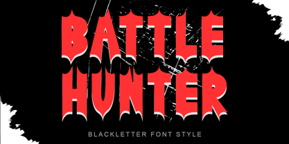Battle Hunter Font Poster 1