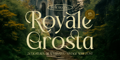 Royale Grosta Font Poster 1