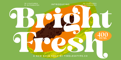 Bright Fresh Font Poster 1