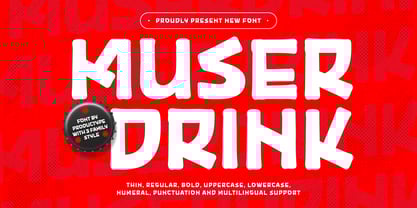 Muser Drink Font Poster 1