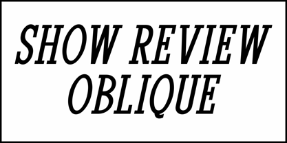 Show Review JNL Font Poster 4