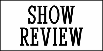 Show Review JNL Font Poster 2
