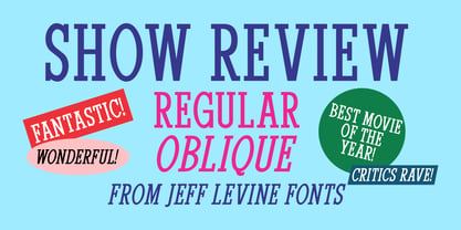Show Review JNL Font Poster 1