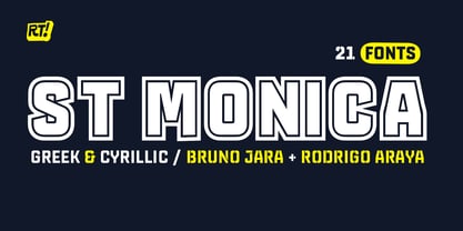 St Monica Font Poster 1