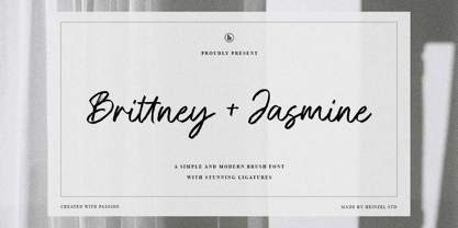 Brittney & Jasmine Font Poster 1
