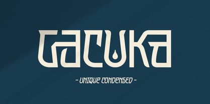 Gacuka Font Poster 1