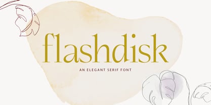 Flashdisk Font Poster 1