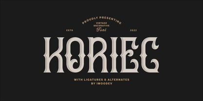 Koriec Font Poster 1