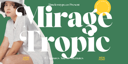 Mirage Tropic Font Poster 1