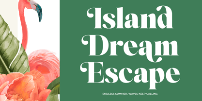 Mirage Tropic Font Poster 11