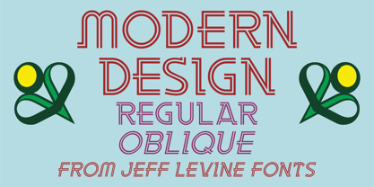 Modern Design JNL Font Poster 1