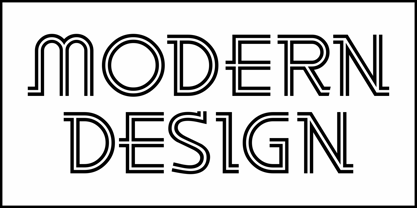 Modern Design JNL Font Poster 2