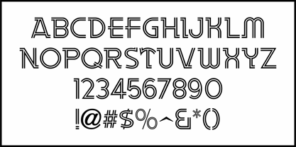 Modern Design JNL Font Poster 3