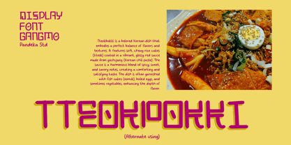 Gangmo Font Poster 2