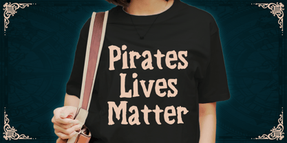 Pirates Captain Font Poster 2