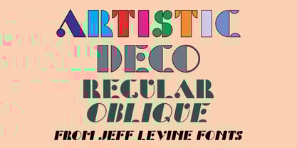 Artistic Deco JNL Font Poster 1