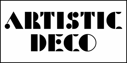Artistic Deco JNL Font Poster 2