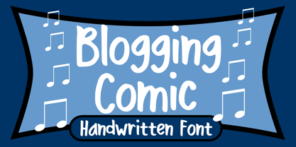 Blogging Comic Font Poster 1
