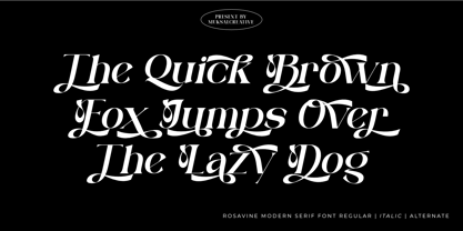 Rosavine Font Poster 5