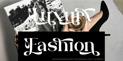 Rosavine Font Poster 2