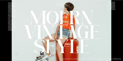 Rosavine Font Poster 7