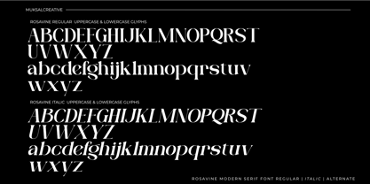 Rosavine Font Poster 8