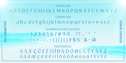 Arbane Unfocus Font Poster 6