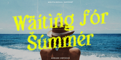 Arbane Unfocus Font Poster 5