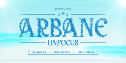 Arbane Unfocus Font Poster 1