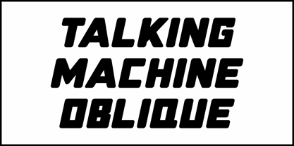 Talking Machine JNL Font Poster 4