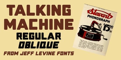 Talking Machine JNL Font Poster 1