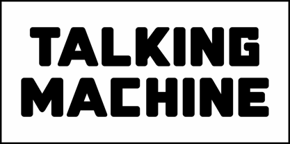 Talking Machine JNL Font Poster 2