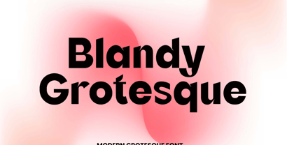 Blandy  Grotesque Font Poster 1