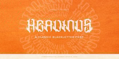 Heavinus Font Poster 1