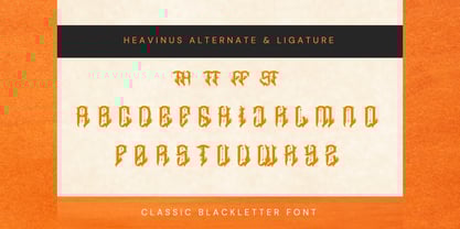 Heavinus Font Poster 6